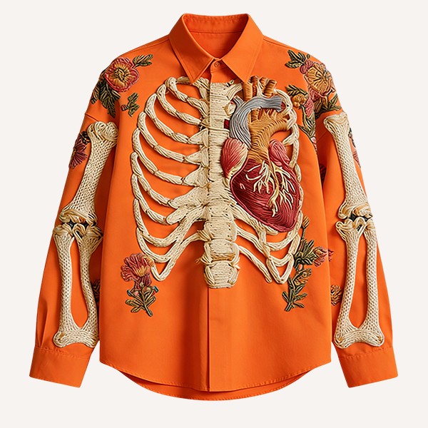 Fashion Casual Printed Polyester Sweater